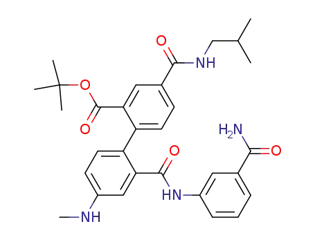tert-butyl 2'-{[3-(aminocarbonyl)phenyl]amino}carbonyl-4-(isobutylamino)carbonyl-4'-(methylamino)biphenyl-2-carboxylate