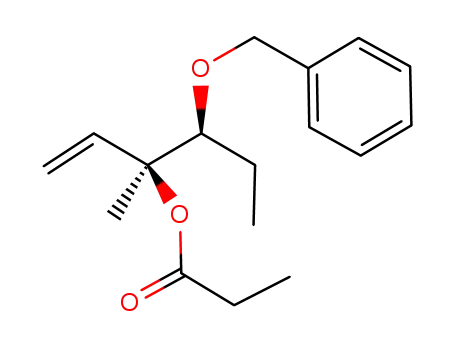 (3R,4S)-3-methyl-4-(benzyloxy)-1-hexene-3-yl propionate