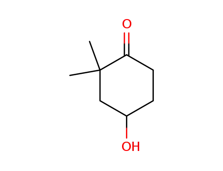 Molecular Structure of 123214-39-1 (4-hydroxy-2,2-diMethylcyclohexanone)