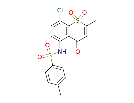 8-Chlor-2-methyl-5-tosylamino-4H-1-benzothiopyran-4-on-1,1-dioxid