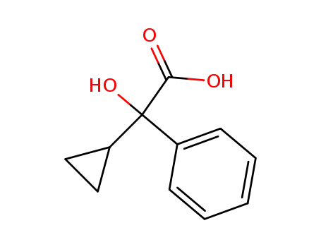 Molecular Structure of 1460-46-4 (α-Cyclopropyl-α-hydroxybenzeneacetic acid)