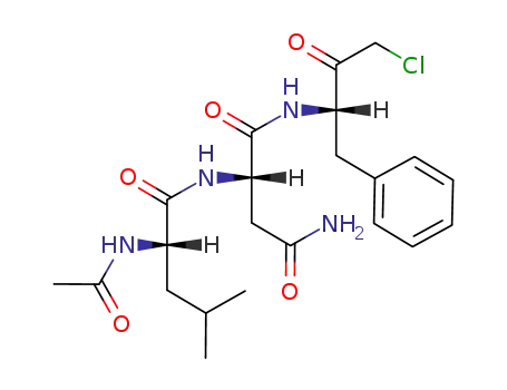(S)-2-((S)-2-Acetylamino-4-methyl-pentanoylamino)-N<sup>1</sup>-((S)-1-benzyl-3-chloro-2-oxo-propyl)-succinamide
