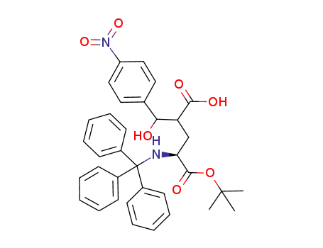t-butyl 2-tritylamino-4-carboxy-5-hydroxy-5-(4-nitrophenyl)-(2S)-pentanoate