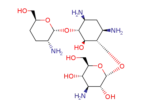 Molecular Structure of 65566-76-9 (4,6-diamino-3-{[3-amino-5-(hydroxymethyl)tetrahydro-2H-pyran-2-yl]oxy}-2-hydroxycyclohexyl 3-amino-3-deoxyhexopyranoside)