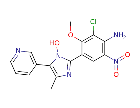 2-(4-Amino-3-chloro-2-methoxy-5-nitro-phenyl)-4-methyl-5-pyridin-3-yl-imidazol-1-ol