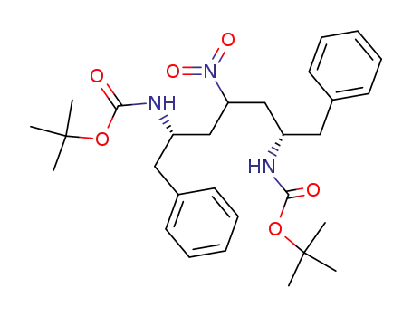 ((1S,5S)-1-Benzyl-5-tert-butoxycarbonylamino-3-nitro-6-phenyl-hexyl)-carbamic acid tert-butyl ester