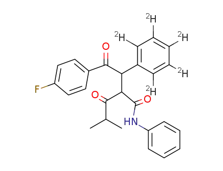 (+/-)-4-fluoro-α-(2-methyl-1-oxopropyl)-γ-oxo-N-phenyl-β-[2H5]phenylbenzenebutaneamide