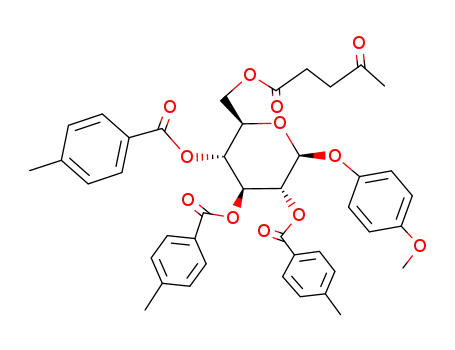 4-methoxyphenyl 6-O-levulinoyl-2,3,4-tri-O-p-toluoyl-β-D-glucopyranoside