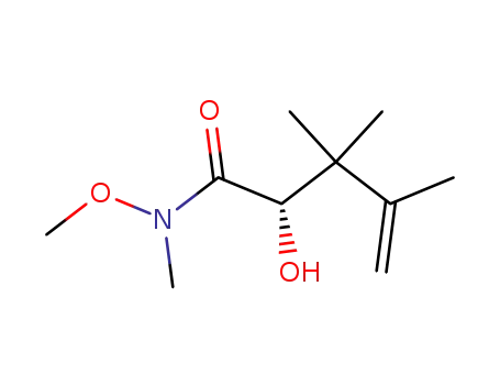 4-Pentenamide, 2-hydroxy-N-methoxy-N,3,3,4-tetramethyl-, (S)-