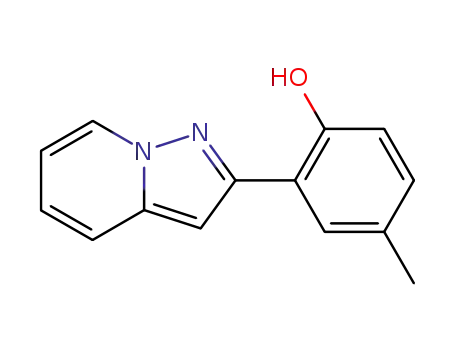 Phenol, 4-methyl-2-pyrazolo[1,5-a]pyridin-2-yl-