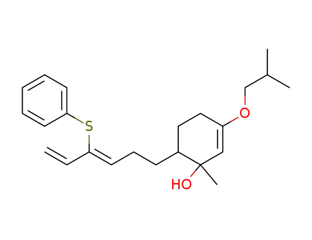 3-Isobutoxy-1-methyl-6-((Z)-4-phenylsulfanyl-hexa-3,5-dienyl)-cyclohex-2-enol