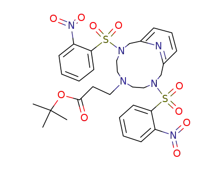 tert-butyl 3,9-bis(2-nitrophenylsulfonyl)-3,6,9,15-tetraazabicyclo[9.3.1]pentadecane-1<sup>(15)</sup>,11,13-triene-6-propanoate