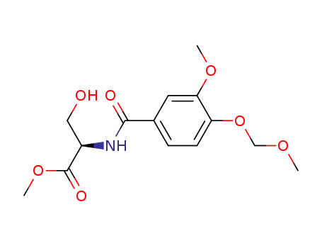 (R)-3-Hydroxy-2-(3-methoxy-4-methoxymethoxy-benzoylamino)-propionic acid methyl ester