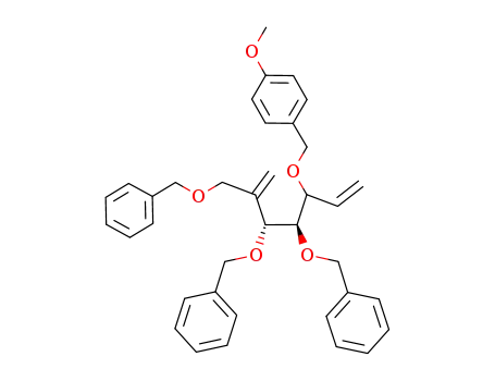 1-((2R,3R)-2,3-Bis-benzyloxy-4-benzyloxymethyl-1-vinyl-pent-4-enyloxymethyl)-4-methoxy-benzene