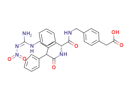 (R)-N<sub>5</sub>-[Amino(nitroimino)methyl]-N-[[4-(carboxymethyl)-phenyl]methyl]-N<sub>2</sub>-(diphenylacetyl)-ornithinamide