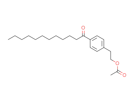 2-(4-Dodecanoylphenyl)ethyl Acetate