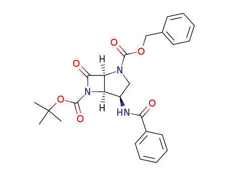 (1S,4R,5R)-4-Benzoylamino-7-oxo-2,6-diaza-bicyclo[3.2.0]heptane-2,6-dicarboxylic acid 2-benzyl ester 6-tert-butyl ester