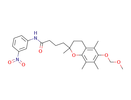N-(3-nitrophenyl)-4-(6-methoxymethoxy-2,5,7,8-tetramethyl-3,4-dihydro-2H-benzo[1,2-b]pyran-2-yl)butylamide