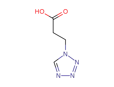 Molecular Structure of 92614-86-3 (3-TETRAZOL-1-YL-PROPIONIC ACID)