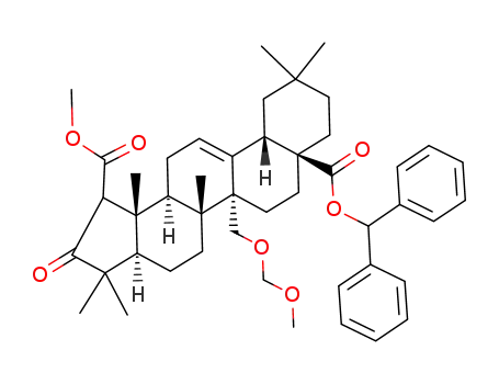diphenylmethyl 1-methoxycarbonyl-27-methoxymethoxy-2-oxo-A-norolean-12-en-28-oate