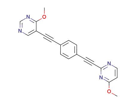 4,4'-dimethoxy-2,5'-(1,4-phenylenedi-2,1-ethynediyl)bispyrimidine