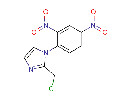 Molecular Structure of 145874-75-5 (1-(2,4-Dinitrophenyl)-2-(chloromethyl)imidazole)