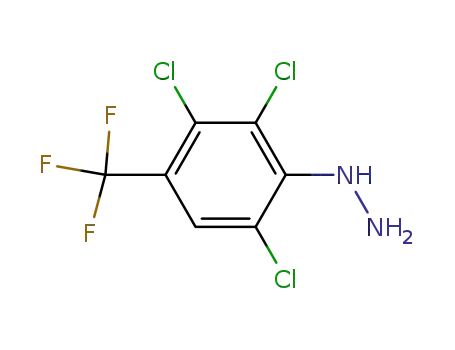 Molecular Structure of 86399-01-1 (2,3,6-trichloro-4-trifluoromethyl-phenyl-hydrazine)