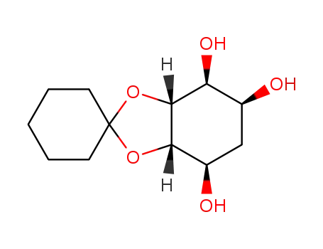 Molecular Structure of 156712-79-7 (L-5,6-O-cyclohexylidene-3-deoxy-chiro-inositol)