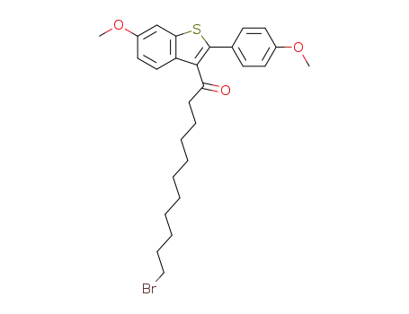 3-(11-bromoundecanoyl)-6-methoxy-2-(4-methoxyphenyl)benzo[b]thiophene