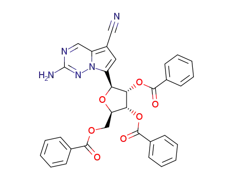 2-amino-5-cyano-7-(2,3,5-tri-O-benzoyl-β-D-ribofuranosyl)pyrrolo[2,1-f][1,2,4]triazine