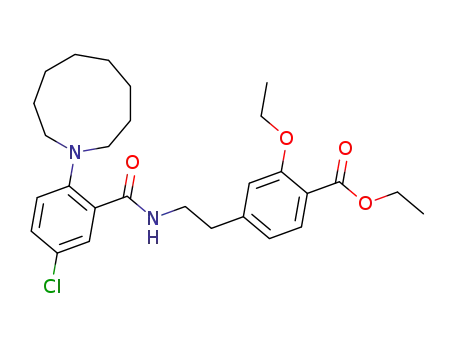 ethyl 4-(2-(5-chloro-2-octamethyleneimino-benzoylamino)-ethyl)-2-ethoxy-benzoate