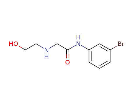 2-(2-HYDROXYETHYLAMINO)-N-(3-BROMOPHENYL)ACETAMIDE