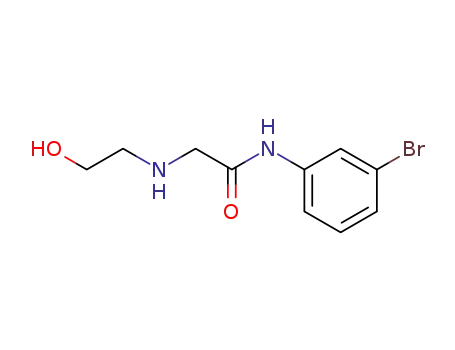 Molecular Structure of 215649-75-5 (2-(2-HYDROXYETHYLAMINO)-N-(3-BROMOPHENYL)ACETAMIDE)