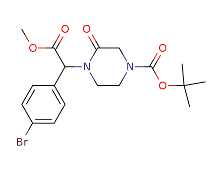 methyl 2-(4-bromophenyl)-2-[4-(tert-butoxycarbonyl)-2-oxo-1-piperazinyl]acetate