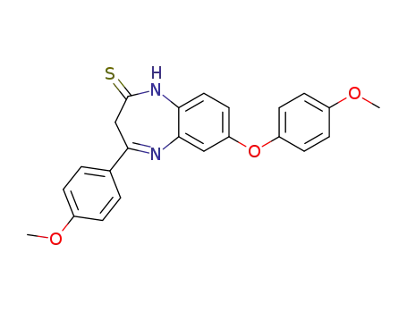 7-(4-methoxy-phenoxy)-4-(4-methoxy-phenyl)-1,3-dihydro-benzo[<i>b</i>][1,4]diazepine-2-thione