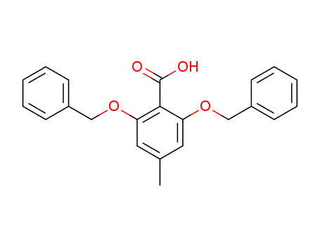 Molecular Structure of 23565-79-9 (2,6-bis-benzyloxy-4-methyl-benzoic acid)