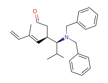 (E)-(R)-3-((S)-1-Dibenzylamino-2-methyl-propyl)-5-methyl-hepta-4,6-dienal