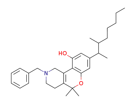 2-benzyl-5,5-dimethyl-8-(1,2-dimethylheptyl)-10-hydroxy-1,2,3,4-tetrahydro-5H-[1]benzopyrano[4,3-c]pyridine