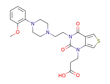 3-<3-<2-<4-(2-methoxyphenyl)piperazin-1-yl>ethyl>-2,4-dioxothieno<3,4-d>pyrimidin-1-yl>propanoic acid