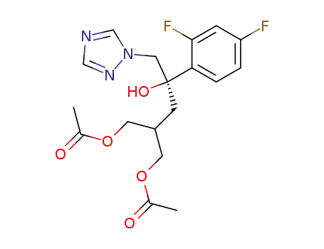 Acetic acid (R)-2-acetoxymethyl-4-(2,4-difluoro-phenyl)-4-hydroxy-5-[1,2,4]triazol-1-yl-pentyl ester