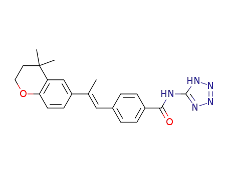 N-[5-Tetrazolyl]-4-[(E)-2-(4,4-dimethyl-6-chromanyl)-2-methylvinyl]benzamid