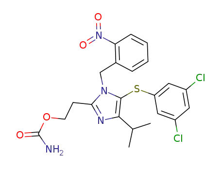 2-{5-[(3,5-dichlorophenyl)sulfanyl]-4-(1-methylethyl)-1-(2-nitrobenzyl)-1H-imidazol-2-yl}ethyl carbamate