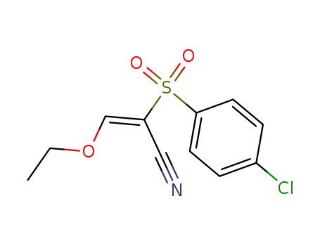 2-(4-Chlorophenyl)sulfonyl-3-ethoxyprop-2-enenitrile