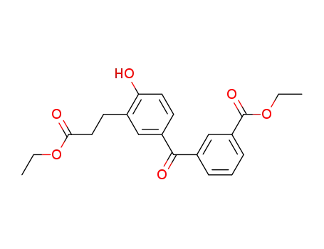 5-[[3-(ethoxycarbonyl)phenyl]carbonyl]-2-hydroxybenzenepropanoic acid ethyl ester