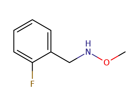 Molecular Structure of 543730-76-3 (Benzenemethanamine, 2-fluoro-N-methoxy- (9CI))
