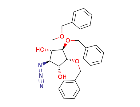 (1R,2R,3R,4R,5S)-2-Azido-4,5-bis-benzyloxy-1-benzyloxymethyl-cyclopentane-1,3-diol