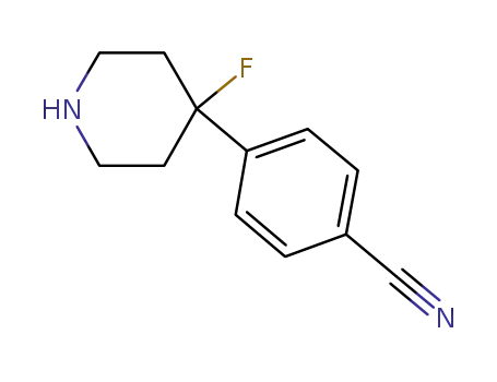 4-(4-fluoropiperidin-4-yl)benzonitrile