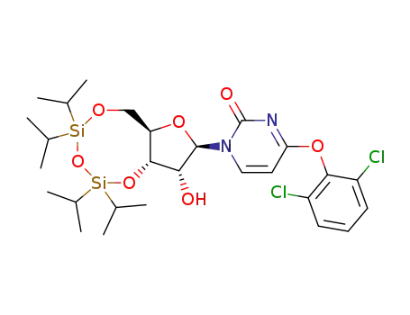 3',5'-O-(tetraisopropyldisiloxane-1,3-diyl)-4-O-(2,6-dichlorophenyl)uridine