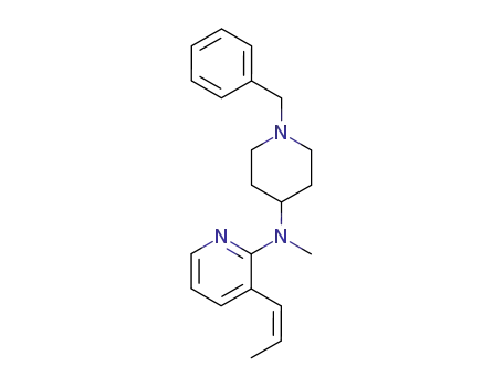 (Z)-1-benzyl-4-(N-methyl-N-(3-(propen-1-yl)-2-pyridinyl)amino)piperidine