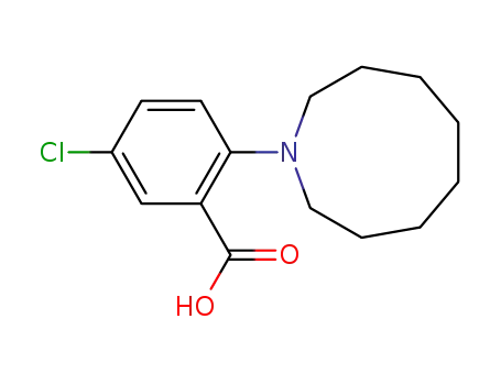 Molecular Structure of 78251-85-1 (5-chloro-2-octamethyleneimino-benzoic acid)